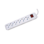 REDLINE MULTIPRESA 6 PRESE 2P+T 10/16 P40 CON INTERRUTTORE BIANCO