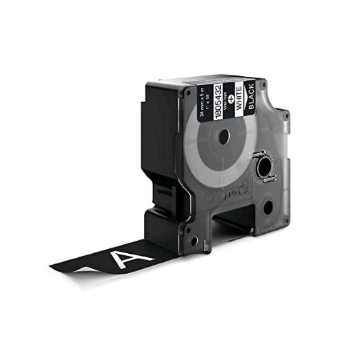 DYMO D1 RHINOPRO NASTRO IN VINILE 24MM x 5.5 MT COLORE NERO STAMPA BIANCO