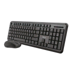 TRUST ODY TASTIERA + MOUSE WIRELESS 1.600 DPI OTTICO NERO