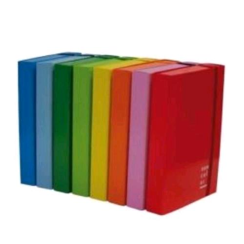 BREFIOCART NEW COLOR CARTELLE C/ELASTICO PIATTO IN CARTONCINO PLASTIFICATO 250X350MM A4 DORSO 3 CM ARANCIO