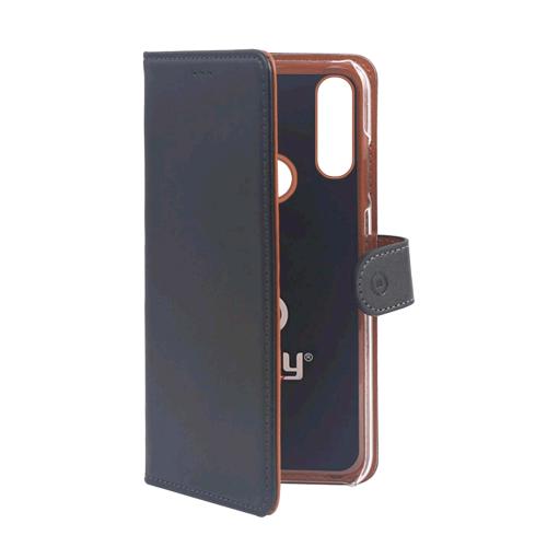 CELLY SAMSUNG GALAXY A60/M40  CUSTODIA A PORTAFOGLIO SIMILPELLE FLAP MAGNETICO NERO