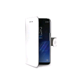 CELLY SAMSUNG GALAXY S8 CUSTODIA A PORTAFOGLIO SIMILPELLE FLAP MAGNETICO BIANCO