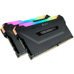 CORSAIR VENGEANCE RGB PRO BLACK 16GB (2 x 8GB) DDR4 3.600MHz CL 16 DIMM