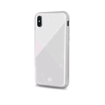 CELLY APPLE iPHONE XS/X CUSTODIA IN TPU + VETRO TEMPERATO BIANCO