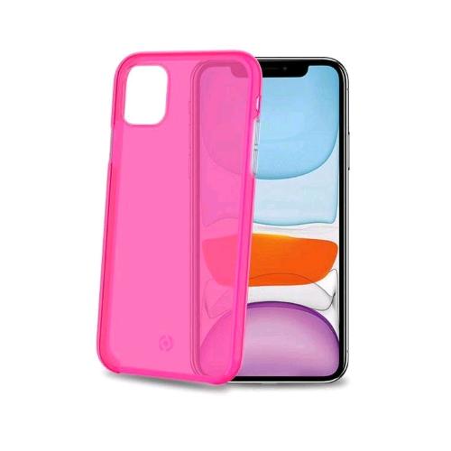 CELLY APPLE iPHONE 11 COVER IN POLICARBONATO E TPU TRASPARENTE ROSA