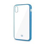 CELLY APPLE iPHONE XR COVER IN TPU CON BORDI EFFETTO OPACO TRASPARENTE AZZURRO