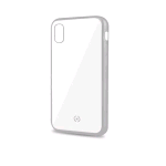 CELLY APPLE iPHONE XR COVER IN TPU CON BORDI EFFETTO OPACO TRASPARENTE SILVER
