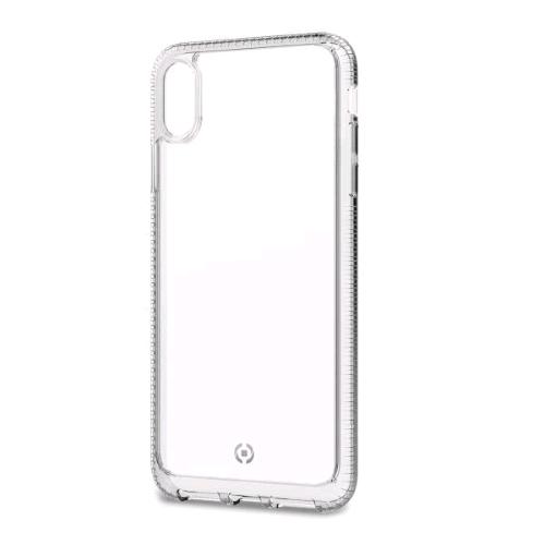 CELLY APPLE iPHONE XS MAX COVER IN TPU E POLICARBONATO CON EXTRA-PROTEZIONE AGLI ANGOLI TRASPARENTE