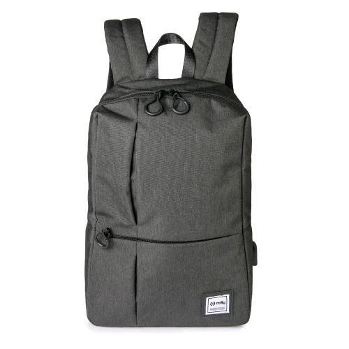 CELLY URBAN BACKPACK ZAINO PER NOTEBOOK DA 14.1" IN TESSUTO TECNICO 3 SCOMPARTI NERO