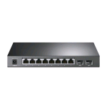 TP-LINK TL-SG2210P SWITCH GESTITO 8 PORTE GIGABIT  8 x 10/100/1000 + 2 x SFP POE 53 W NERO