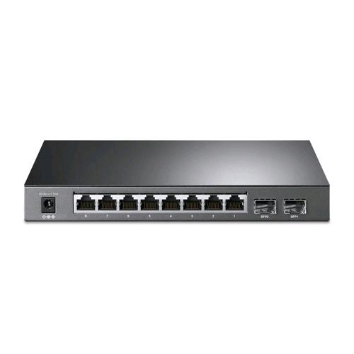 TP-LINK TL-SG2210P SWITCH GESTITO 8 PORTE GIGABIT  8 x 10/100/1000 + 2 x SFP POE 53 W NERO