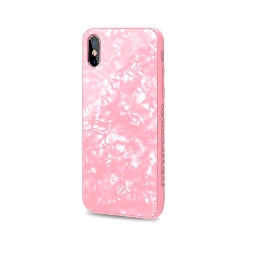 CELLY APPLE iPHONE X COVER IN TPU CON LATI ANTISCIVOLO STAMPA MADRE PERLA ROSA