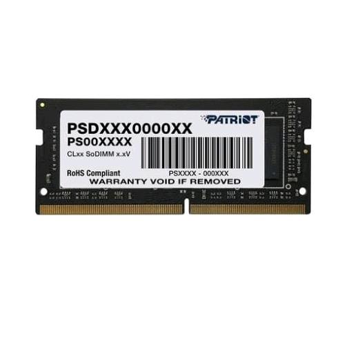 PATRIOT PSD44G266681S MEMORIA RAM 4GB 2.666MHz TIPOLOGIA SO-DIMM TECNOLOGIA DDR4 CL19