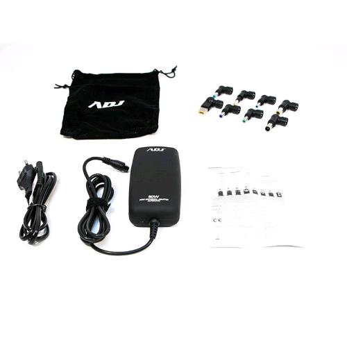 ADJ ALIMENTATORE MINI PER NOTEBOOK 90 W CON 8 CONNETTORI 3 PIN PORTA USB SELEZIONE VOLTAGGIO AUTOMATICA
