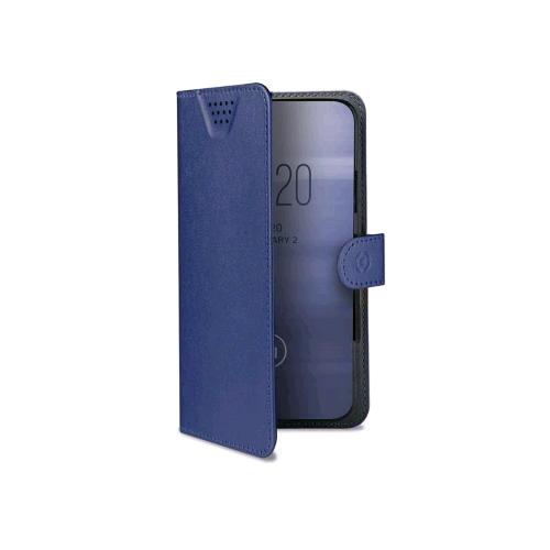 CELLY WALLYONE CUSTODIA UNIVERSALE AD AGENDA IN SIMILPELLE 6.0" - 6.7" BLU