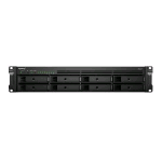 SYNOLOGY RS1221+ NAS CHASSIS RACK 2U AMD RYZEN EMBEDDED V1500B 2.2GHz RAM 4GB-8 BAY HDD/SSD 2.5"/3.5"-4xRJ-45 BLACK