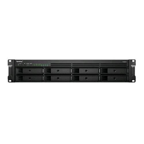 SYNOLOGY RS1221+ NAS CHASSIS RACK 2U AMD RYZEN EMBEDDED V1500B 2.2GHz RAM 4GB-8 BAY HDD/SSD 2.5"/3.5"-4xRJ-45 BLACK