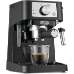 DE LONGHI EC260.BKG MACCHINA DA CAFFE' ESPRESSO MANUALE CAFFE' IN POLVERE CAPPUCCINATORE 1.100 W 1 LT ACCIAIO/NERO