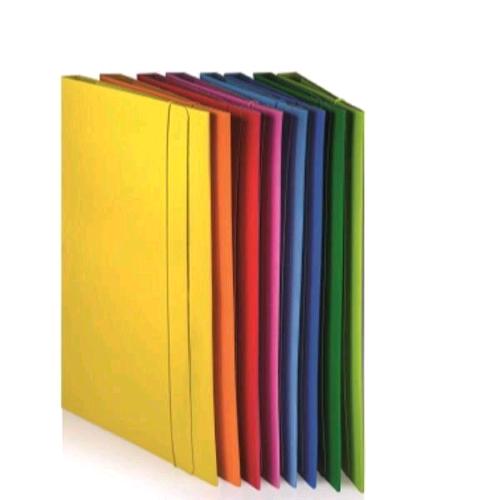 BREFIOCART LUCIDE CARTELLE CON ELASTICO 3 LEMBI IN CARTONCINO 350X250 mm DORSO 1/4CM FUCSIA CONF 10 Pz.