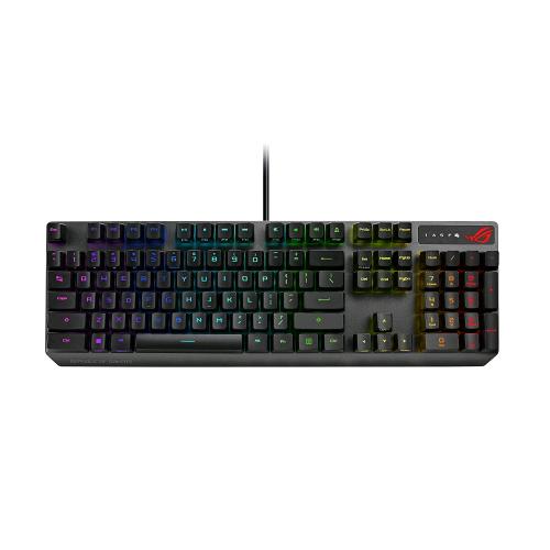 ASUS ROG STRIX SCOPE RX TASTIERA GAMING RGB CON INTERRUTTORI MECCANICI OTTICI ROG RX RGB RESISTENZA AD ACQUA E POLVERE IP56 LAYOUT ITA NERO