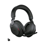 JABRA EVOLVE2 85 CUFFIE CON MICROFONO WIRELESS CERIFICATE MS ADATTATORE USB TIPO C BLACK