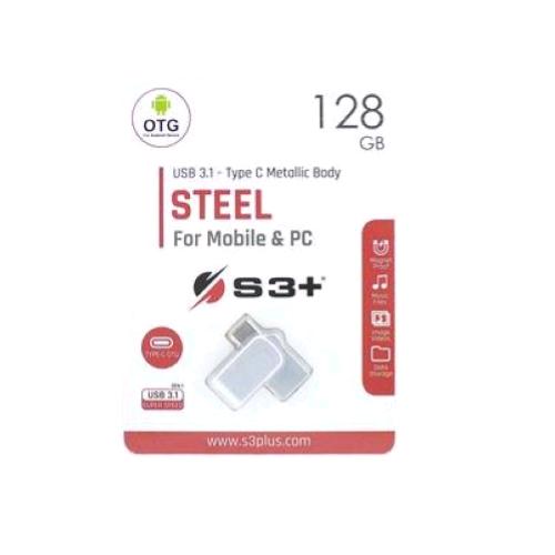 S3+ CHIAVETTA USB TIPO C 3.1 128 GB BIANCO ROSSO