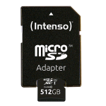 INTENSO MICRO SDXC CON ADATTATORE 512 GB CLASSE 10 UHS-INERO