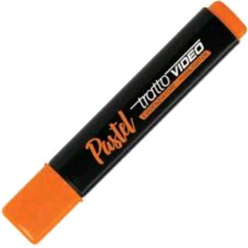 TRATTO VIDEO PASTEL EVIDENZIATORE PUNTA A SCALPELLO 1/5 mm ALBICOCCA CONF 12 Pz.