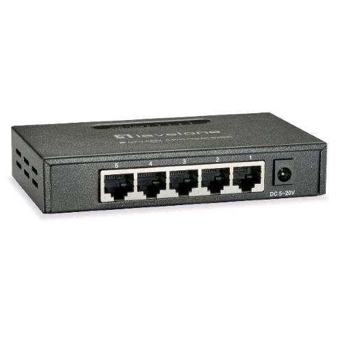 LEVEL ONE GEU-0523 SWITCH 5 PORTE GIGABIT ETHERNET IN METALLO