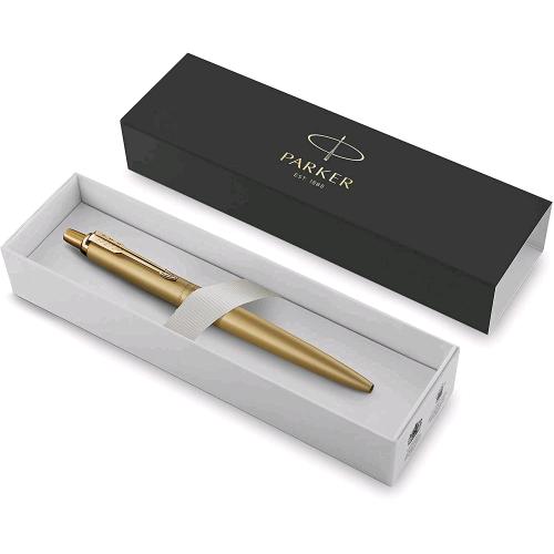 PARKER JOTTER PENNA A SFERA XL MONOCROM GOLD GT PUNTA M INCHIOSTRO BLU CONFEZIONE REGALO