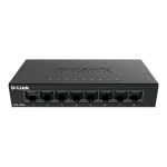 D-LINK DGS-108GL SWITCH 8 PORTE GIGABIT NON GESTITO 10/100/1000 NERO
