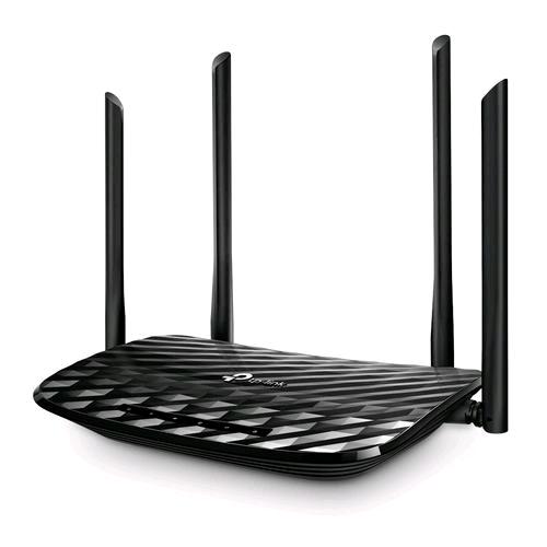 TP-LINK ROUTER ARCHER A6 AC1200 WIRELESS GIGABIT ETHERNET DUAL-BAND 2.4 GHZ/5 GHZ  NERO