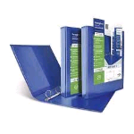 SEI ROTA STELVIO TI RACCOGLITORE PERSONALIZZABILE 4 ANELLI 100MM Q IN COLPAN 290X310 mm A4 DORSO 13 CM BLU