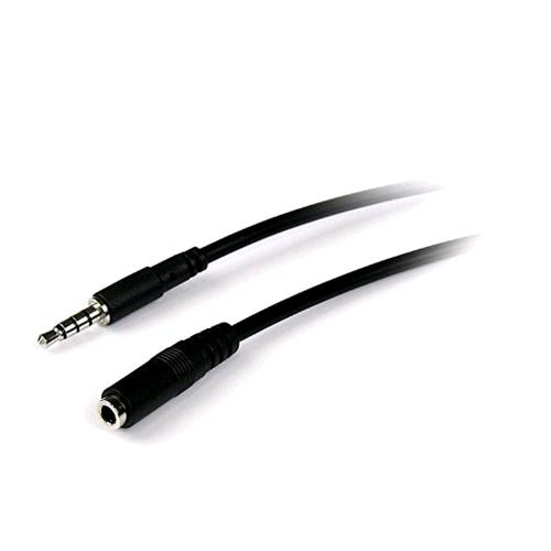 STARTECH CAVO AUDIO PROLUNGA TRRS 4 POSIZIONI 1 X M JACK 3.5 1 X F JACK 3.5 MM 2 M NERO