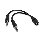 STARTECH SPLITTER CUFFIE 1 X M JACK 3,5 MM A 2 X F JACK 3.5 MM NERO