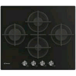CANDY CVG6DPB PIANO COTTURA A GAS 4 FUOCHI PIANO IN VETRO TEMPERATO NERO