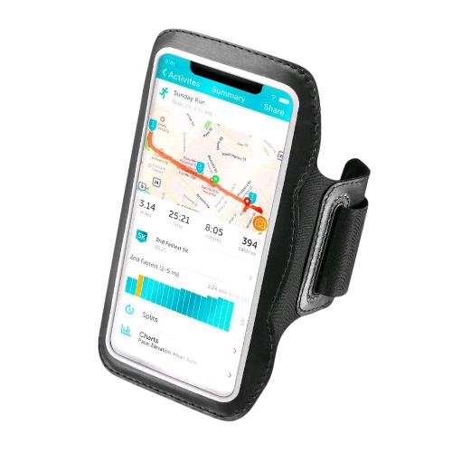 CELLY ARMBAND FASCIA DA BRACCIO SPORTIVA CON CORNICE RIFLETTENTE PER SMARTPHONE UP TO 6.9"  NERO