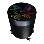 NOUA ALASKA DISSIPATORE TOWER RGB ADDRESSABLE 5V E VENTOLA PMW DA 60 MM PER CPU INTEL & AMD SUPPORT AM4 & 1200 NERO