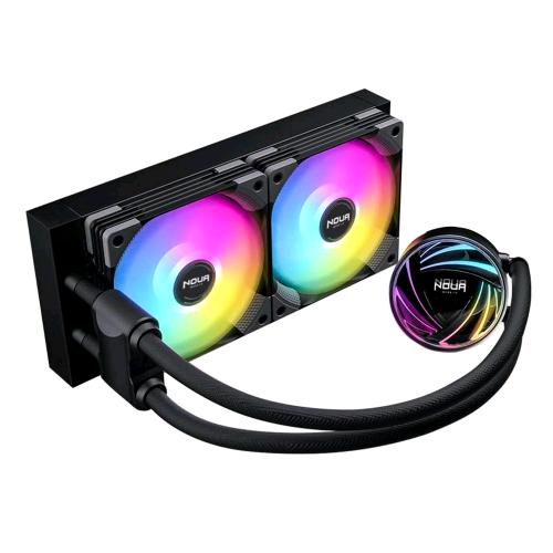 NOUA SUBZERO AT240 DISSIPATORE LIQUIDO CON RADIATORE 2 VENTOLE RGB RAINBOW ADDRESSABLE 5V 3-PIN ADD RGB COMPATIBILE INTEL LGA 1200 E AMD AMD4 AMD3