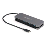STARTECH HUB USB-C A 4 PORTE 3xUSB A 3.0 E 1xUSB-C GRIGIO NERO