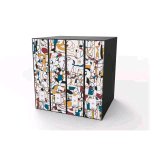 ESSELTE DOX 2 INFINITY REGISTRATORE FORMATO PROTOCOLLO 350X285X80 mm FANTASIA CONF 6 Pz.