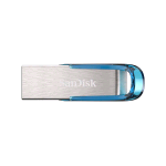 SANDISK ULTRA FLAIR CHIAVETTA USB 3.0 128GB SILVER AZZURRO 