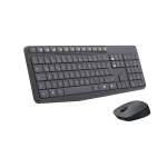 LOGITECH MK235 KIT MOUSE E TASTIERA WIRELESS LAYOUT TEDESCO WATERPROOF NERO