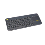 LOGITECH K400 PLUS TASTIERA COMPATTA WIRELESS CON TOUCHPAD INTEGRATO LAYOUT FRANCESE GRIGIO