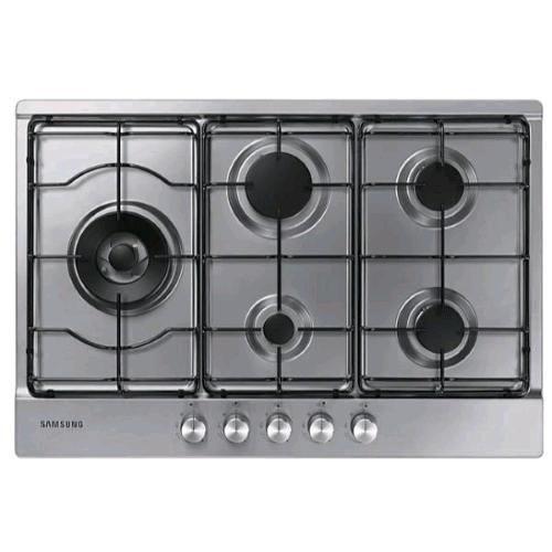 SAMSUNG NA75M3130AS PIANO COTTURA A GAS 5 FUOCHI PIANO IN ACCIAIO INOX GRIGIO