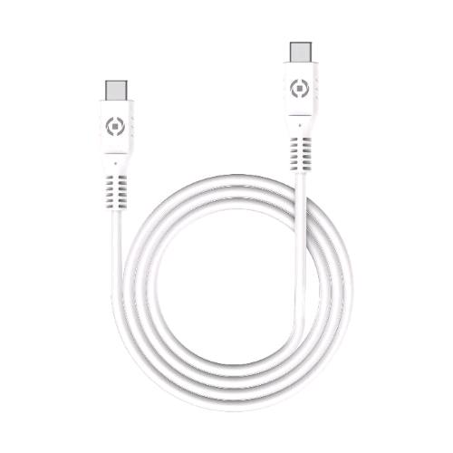 CELLY CAVO DATI E RICARICA USB-C USB-C 60W 1 MT BIANCO