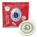 BORBONE CAFFE' IN CIALDA COMPOSTABILE 44 mm MISCELA ROSSA CONF 150 Pz.