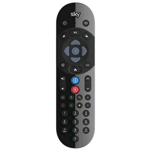 SKY Q-VOICE TELECOMANDO PER DECODER MY-SKY FUNZIONE CONTROLLO VOCALE E BLUETOOTH NERO 