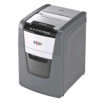 REXEL OPTIMUM AUTOFEED+ 100M DISTRUGGIDOCUMENTI A MICROPARTICELLE CESTINO 34 LT CAPACITA' 100 FOGLI GRIGIO