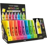 TRATTO VIDEO EMOTION ESPOSITORE EVIDENZIATORE PUNTA A SCALPELLO + SEGNALIBRI COLORI ASSORTITI CONF 80 Pz.